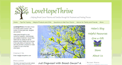 Desktop Screenshot of lovehopethrive.com