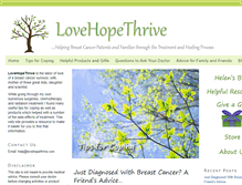 Tablet Screenshot of lovehopethrive.com